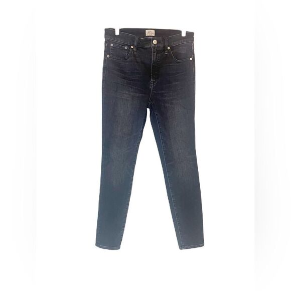 J.Crew 9” Toothpick Dark Denim Jeans - Picture 1 of 5